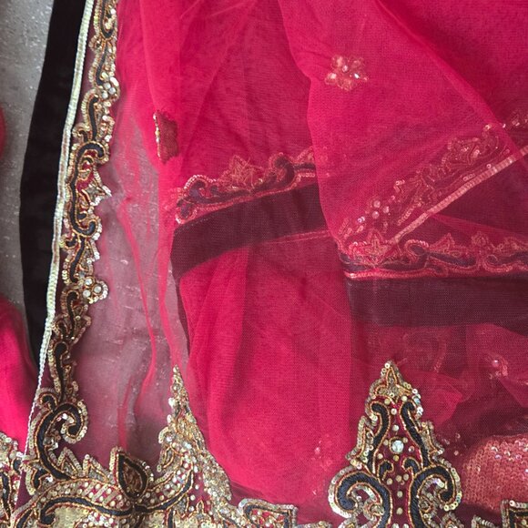 Anarkali (Pink-Red/Black) - Picture 2 of 7